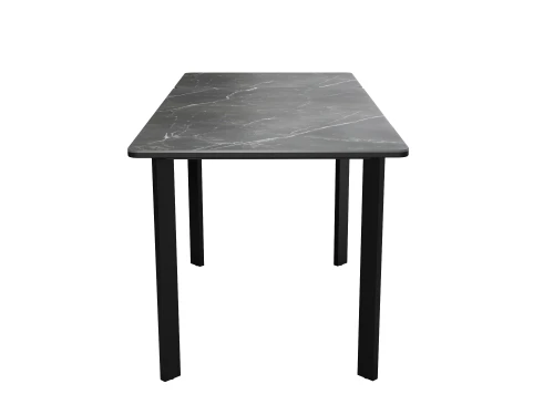 Стол DikLine LK90 Керамика Черный мрамор/подстолье черное/опоры черные