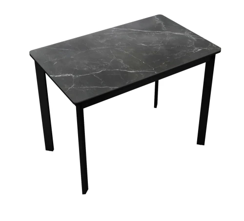 Стол DikLine LK90 Керамика Черный мрамор/подстолье черное/опоры черные