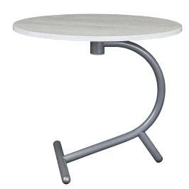 Стол журнальный Дуэт 14 дуб дымчатый/металлик