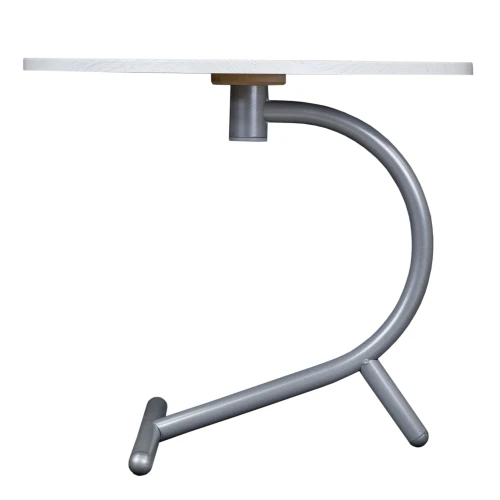 Стол журнальный Дуэт 14 дуб дымчатый/металлик