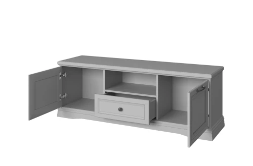 VALENCIA, Тумба RTV 2D1SN. Цвет СЕРЫЙ