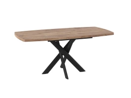 Стол Эдж, 130 Дуб Веллингтон/Чёрный