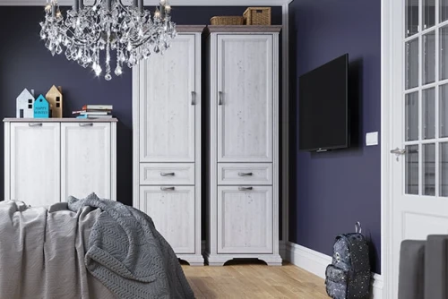 Шкаф 2D1SL, MONAKO, цвет Сосна винтаж/дуб анкона