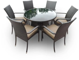 Обеденная группа из искусственного ротанга ЭММА «EMMA» (7 предметов)
