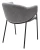 Стул ДИЛЛ, цвет RAIN 17 серый, велюр / черный каркас М-City