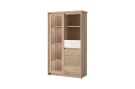 Шкаф с витриной 1V1D1S2N, SOMMA, цвет дуб сонома/сосна каньон