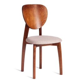 Стул DIAMANTE мягкое сидение бук, 42x42x85см, коричневый, ткань wool caramel, бежевый (Комплект из 2 шт.)