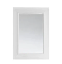 Зеркало Риккардо 60, патина серебро, белое