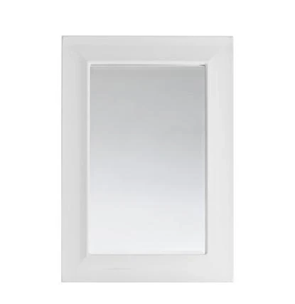 Зеркало Риккардо 60, патина серебро, белое