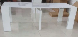 Стол-консоль (трансформер) В2316Р белый лак