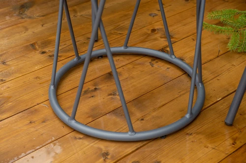 "Марокко" кофейный комплект из алюминия, цвет темно-серый