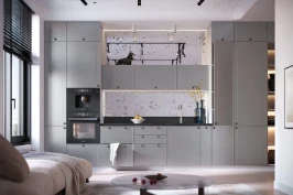 Кухня на заказ по индивидуальным размерам Перфетта Royal Эмаль Сура-мебель