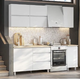 Готовая кухня Токио 1.6 м, белая