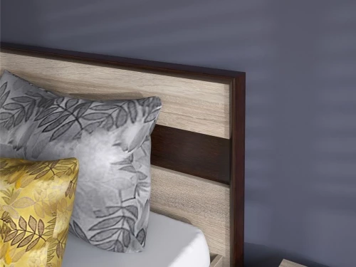 Кровать «Эшли» 140*200 (без ламелей), Венге/сонома