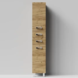 Пенал Орландо 35 напольный, Дуб Тортуга ПВХ 2357-43, левый