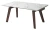 Стол BETIS 180 MATTE GILDED WHITE SOLID CERAMIC / Орех, ®DISAUR