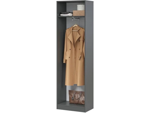 Прихожая «Интер» со шкафом, Антрацит/белый