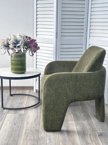 Кресло CUBE OTE SEA-360 Зеленый, ткань/каркас металл в тканевой обивке OTE SEA 360 ®DISAUR