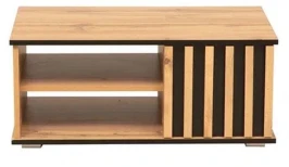 Стол журнальный Либерти 51.08 (опора h20) Дуб вотан/Черный