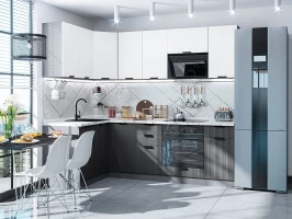 Кухонный гарнитур Евро Лайн-05 Белый/Антрацит