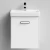 Тумба Мона 50 подвесной, дверь, белый, правый Vodok с раковиной в комплекте