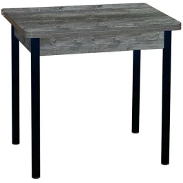 Эко 80х60 стол обеденный раскладной / пасадена/черный