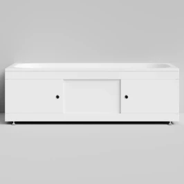 Экран-купе 1800, 3 раздвижные двери, белый глянец
