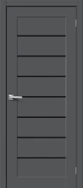 Межкомнатная дверь ПЭТ BRAVO Браво-22 Black Shine Stormy Silk