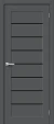 Межкомнатная дверь ПЭТ BRAVO Браво-22 Black Shine Stormy Silk