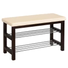 Банкетка BeautyStyle 4 темно-коричневый/экокожа бежевый