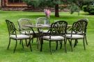 WILHELM комплект из литого алюминия на 6 персон с прямоугольным столом