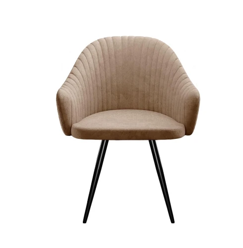 Стул DikLine 439 поворотный, TW05 капучино, ножки черные