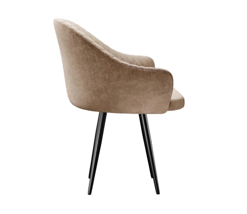 Стул DikLine 439 поворотный, TW05 капучино, ножки черные