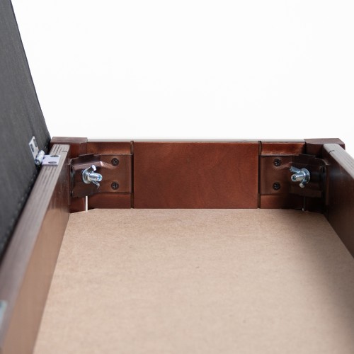 Банкетка Вивальди М с ящиком средне-коричневый, ткань полоса коричн.