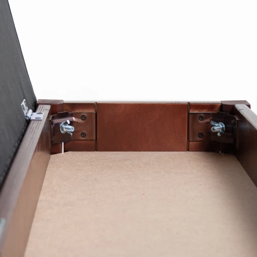 Банкетка Вивальди М с ящиком средне-коричневый, ткань полоса коричн.