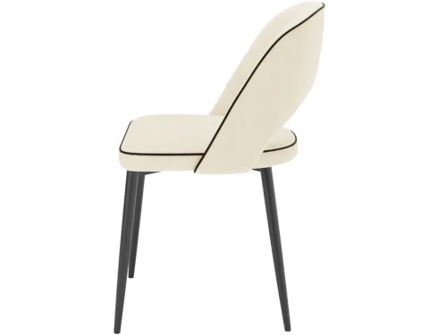 Комплект стульев «Монро» 2шт, бренди 03, кант черный, каркас черный