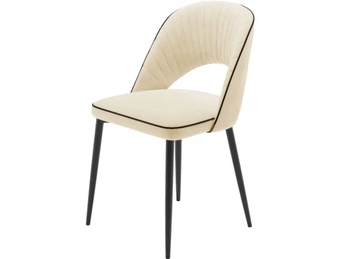 Комплект стульев «Монро» 2шт, бренди 03, кант черный, каркас черный