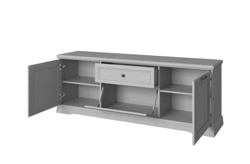 VALENCIA, Тумба RTV 3D1S. Цвет СЕРЫЙ