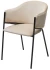 Стул ДИЛЛ, цвет H-06 Бежевый, велюр / черный каркас М-City