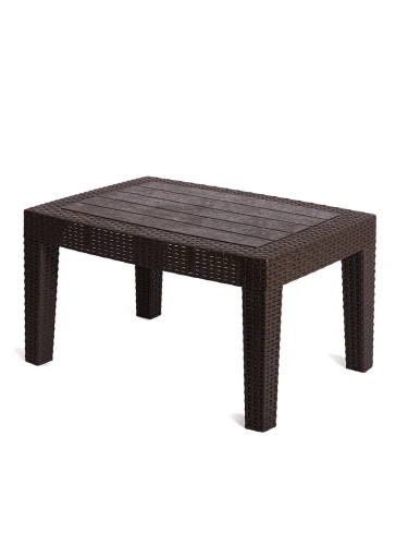 Комплект мебели под искусственный ротанг для отдыха с 2-местным диваном Калифорния «California terrace set» арт.77787/77794/77763П c подушками на спинку