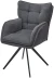 Стул ORTEGA 180 град.поворот. Brego-16 Темно-серый, ткань/ Maison 95 Темно-серый, PU/Черный, ®DISAUR