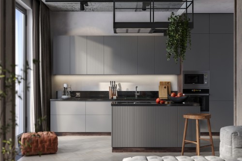 Модульная кухня Сиэль 4200 Монблан Софт МДФ