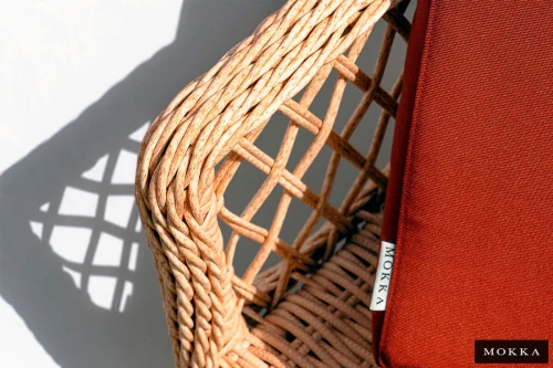 Комплект плетеной  мебели MOKKA VILLA ROSA (4 кресла) + 4 подушки