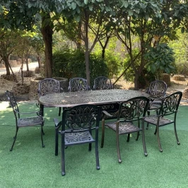 Обеденная группа из литого алюминия Tokyo 8