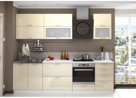 Кухонный гарнитур Ксения 2700 ваниль глянец