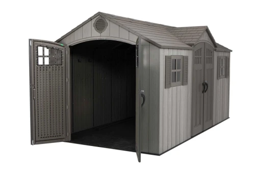 Сарай пластиковый WoodLook 15*8 DD