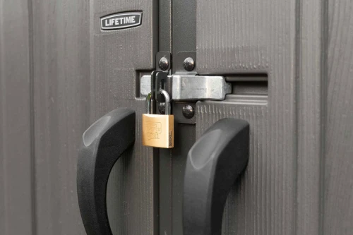 Сарай пластиковый WoodLook 15*8 DD