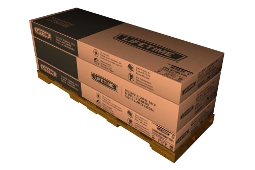 Сарай пластиковый WoodLook 15*8 DD