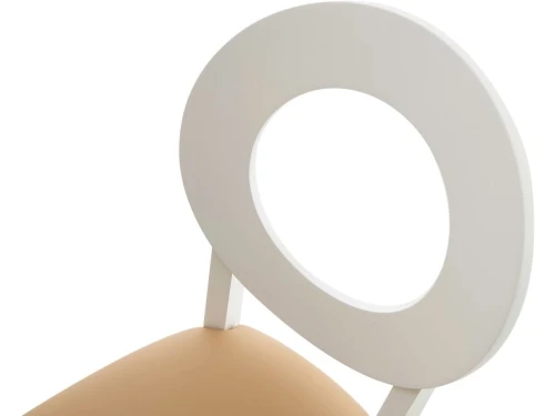 Обеденная группа (Стол Ривьера круг и 4 стула Коломбо-2), молочный