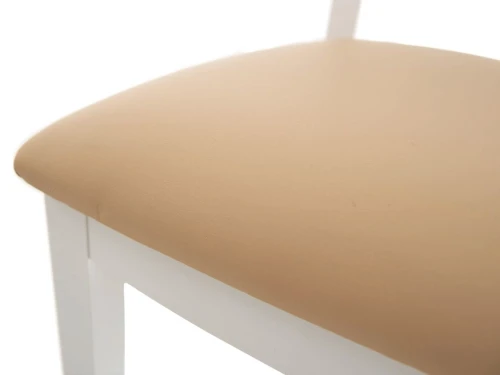 Обеденная группа (Стол Ривьера круг и 4 стула Коломбо-2), молочный